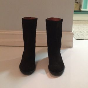 jcrew short Brewster suede boots